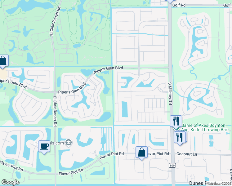 map of restaurants, bars, coffee shops, grocery stores, and more near 12078 Roma Road in Boynton Beach