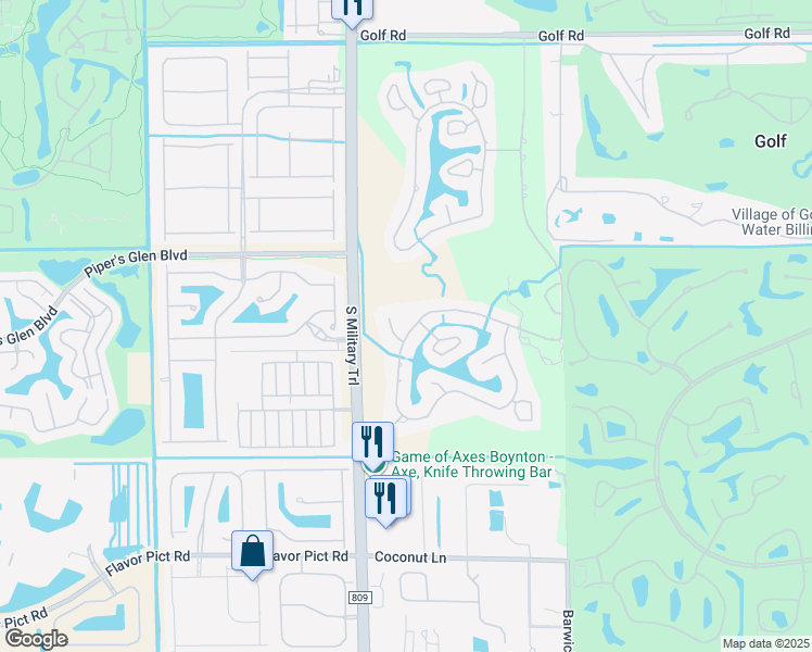 map of restaurants, bars, coffee shops, grocery stores, and more near 4687 South Lake Drive in Boynton Beach