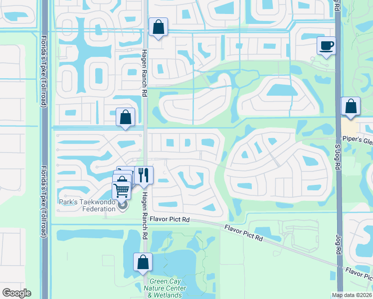 map of restaurants, bars, coffee shops, grocery stores, and more near 12097 Lido Lane in Boynton Beach
