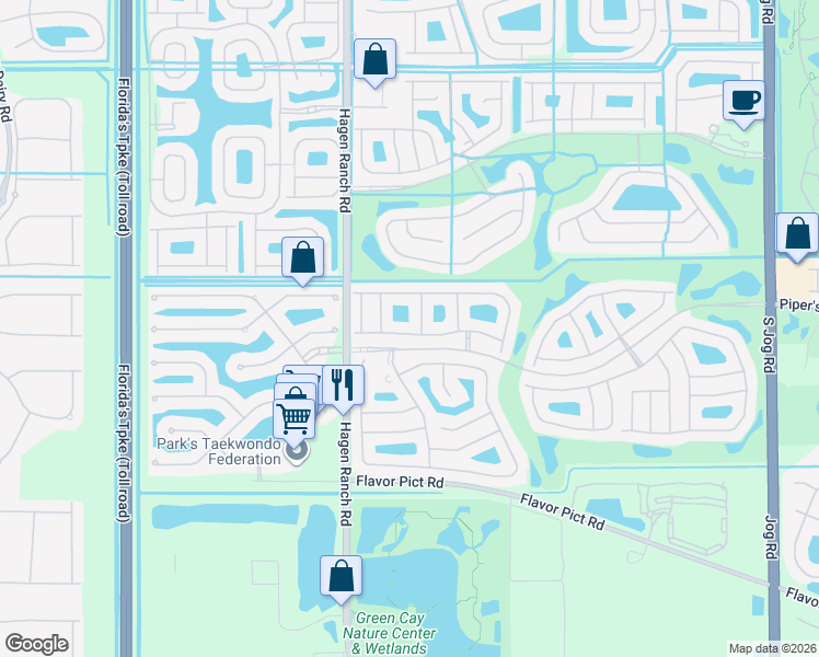 map of restaurants, bars, coffee shops, grocery stores, and more near 7353 Lugano Drive in Boynton Beach