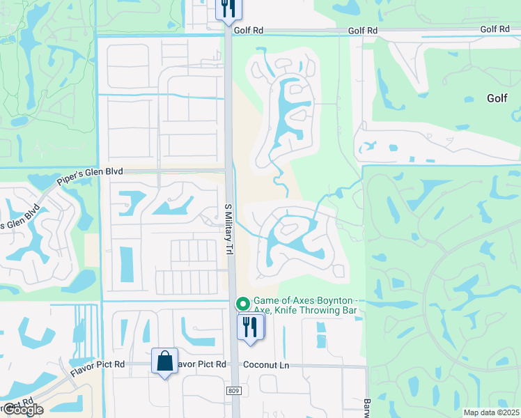 map of restaurants, bars, coffee shops, grocery stores, and more near 4687 South Lake Drive in Boynton Beach