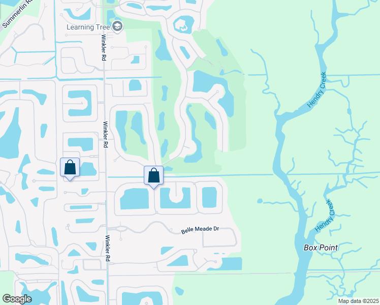 map of restaurants, bars, coffee shops, grocery stores, and more near 8825 West Forest Lane in Fort Myers