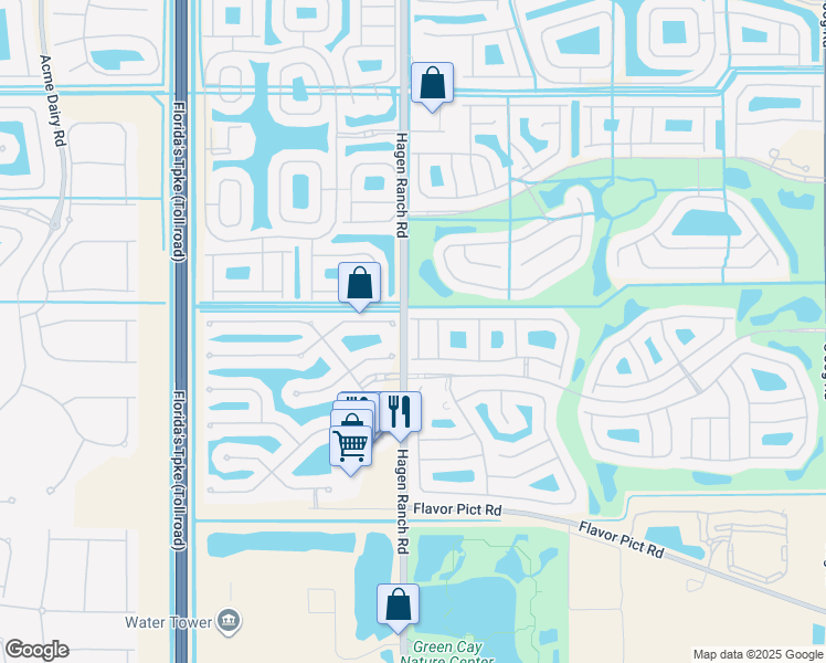 map of restaurants, bars, coffee shops, grocery stores, and more near 7417 Modena Drive in Boynton Beach