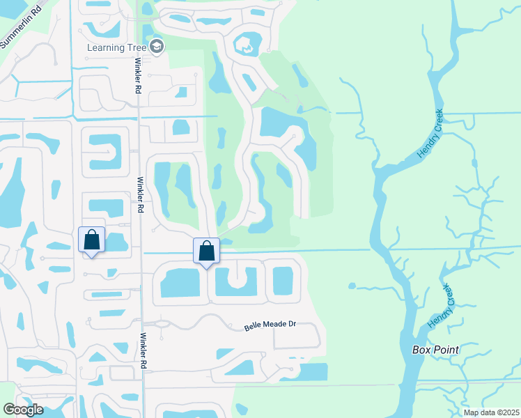 map of restaurants, bars, coffee shops, grocery stores, and more near 8825 West Forest Lane in Fort Myers