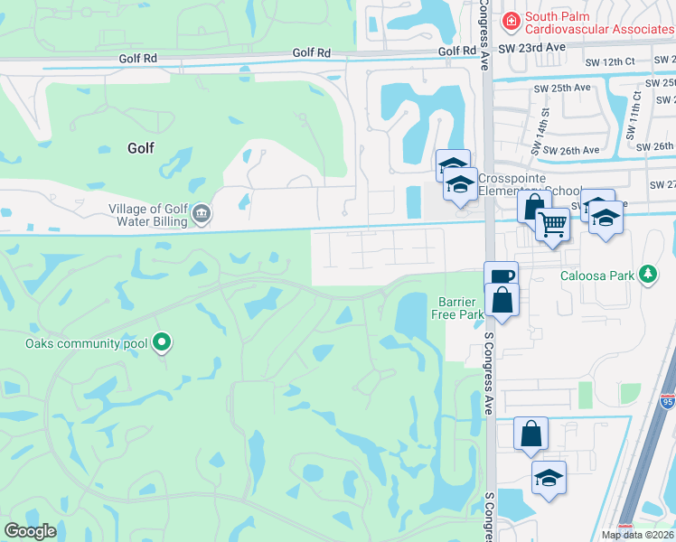 map of restaurants, bars, coffee shops, grocery stores, and more near 1769 Palmland Drive in Boynton Beach