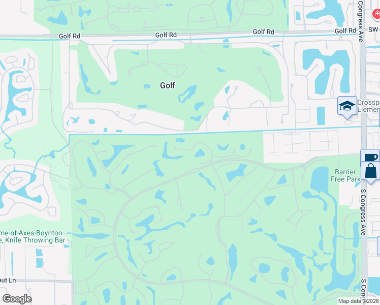 map of restaurants, bars, coffee shops, grocery stores, and more near 41 Hampshire Lane in Boynton Beach