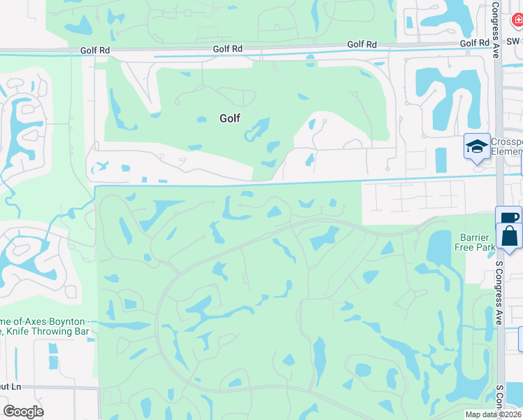 map of restaurants, bars, coffee shops, grocery stores, and more near 41 Hampshire Lane in Boynton Beach