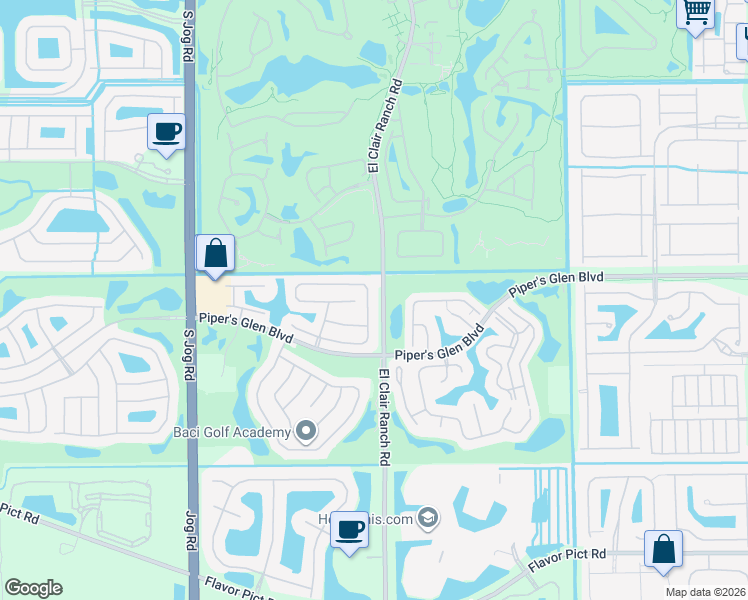 map of restaurants, bars, coffee shops, grocery stores, and more near 6115 Bay Isles Drive in Boynton Beach
