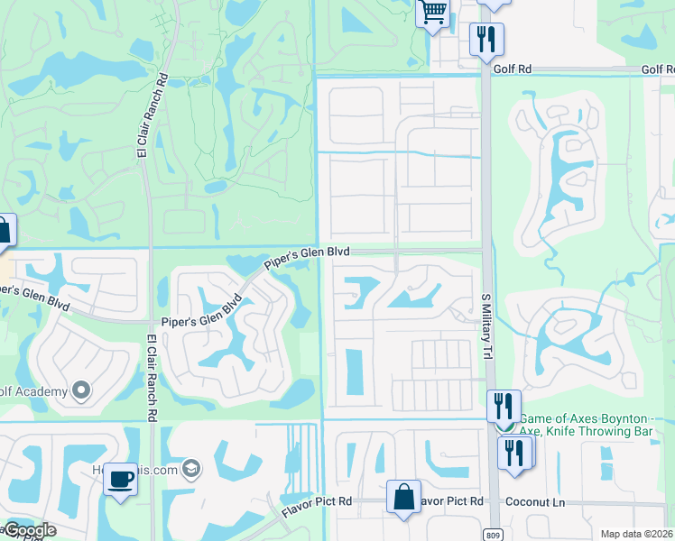 map of restaurants, bars, coffee shops, grocery stores, and more near 12024 Roma Road in Boynton Beach