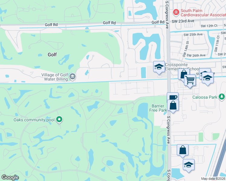 map of restaurants, bars, coffee shops, grocery stores, and more near 1908 Palmland Drive in Boynton Beach
