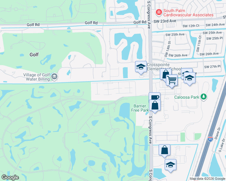 map of restaurants, bars, coffee shops, grocery stores, and more near 1720 Palmland Drive in Boynton Beach