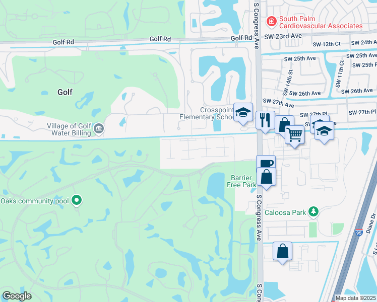 map of restaurants, bars, coffee shops, grocery stores, and more near 1769 Palmland Drive in Boynton Beach