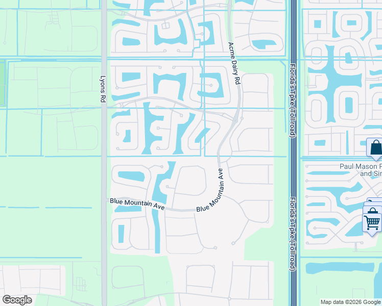 map of restaurants, bars, coffee shops, grocery stores, and more near 11879 Fox Hill Circle in Boynton Beach