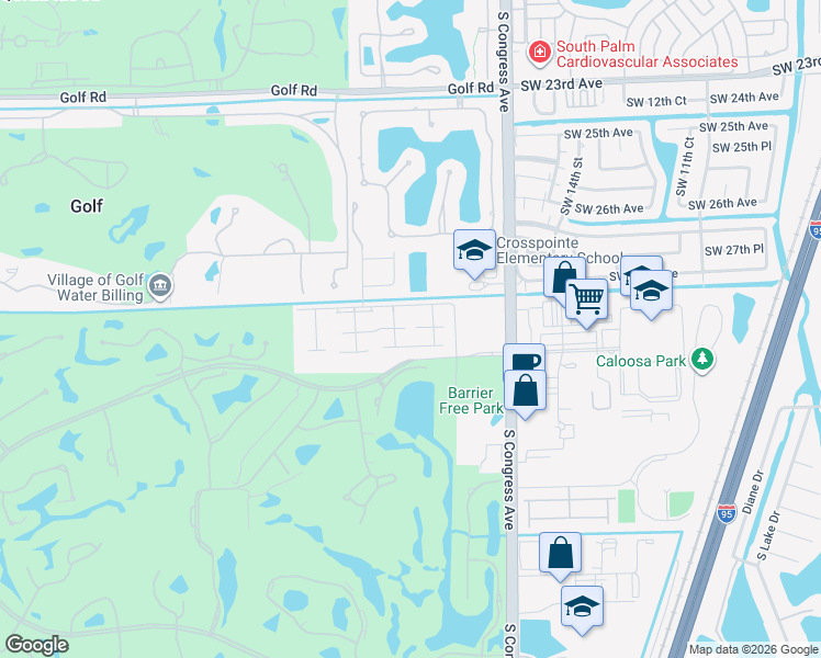 map of restaurants, bars, coffee shops, grocery stores, and more near 1650 Palmland Drive in Boynton Beach