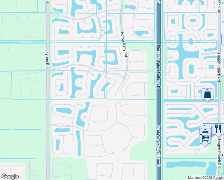 map of restaurants, bars, coffee shops, grocery stores, and more near 11939 Fox Hill Circle in Boynton Beach