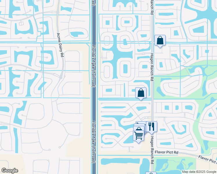 map of restaurants, bars, coffee shops, grocery stores, and more near 7862 Stanza Street in Boynton Beach