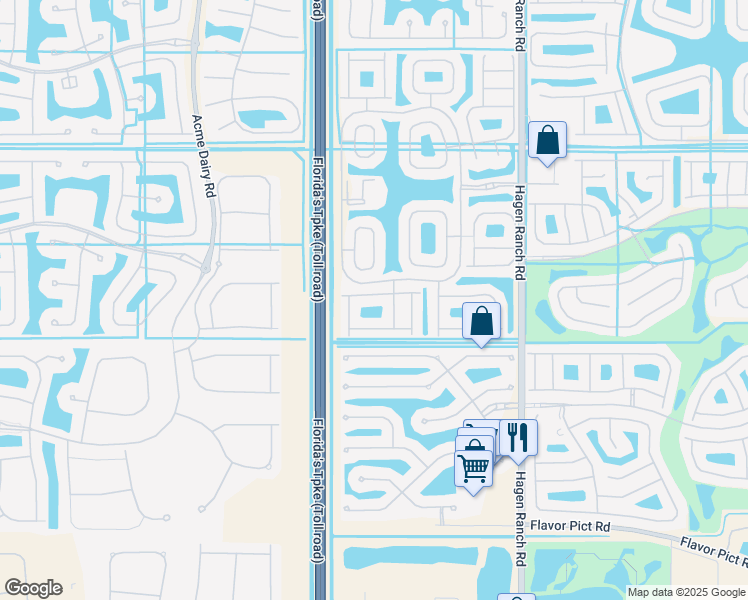 map of restaurants, bars, coffee shops, grocery stores, and more near 7862 Stanza Street in Boynton Beach
