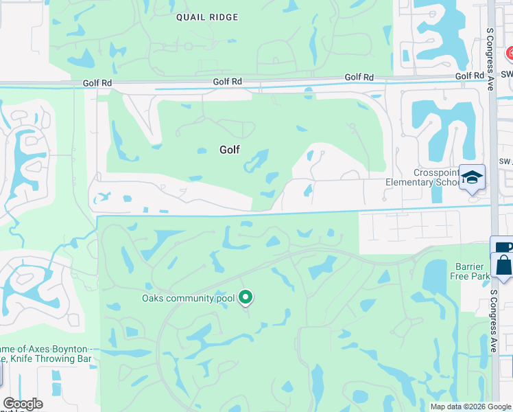 map of restaurants, bars, coffee shops, grocery stores, and more near 25 Country Road South in Boynton Beach