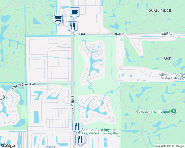 map of restaurants, bars, coffee shops, grocery stores, and more near 11947 Date Palm Drive in Boynton Beach