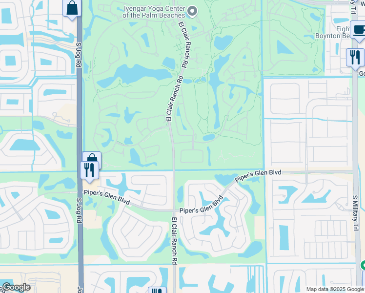map of restaurants, bars, coffee shops, grocery stores, and more near 5980 Forest Grove Drive in Boynton Beach