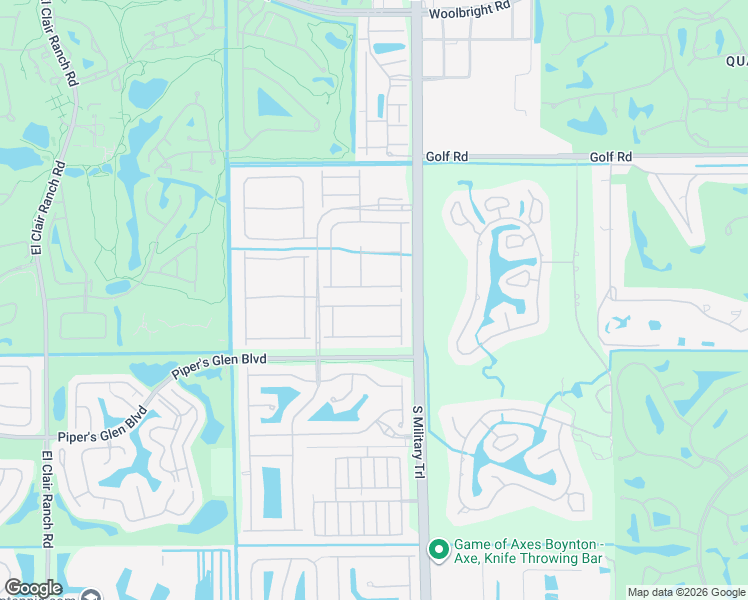map of restaurants, bars, coffee shops, grocery stores, and more near 5121 Corbel Lake Way in Boynton Beach