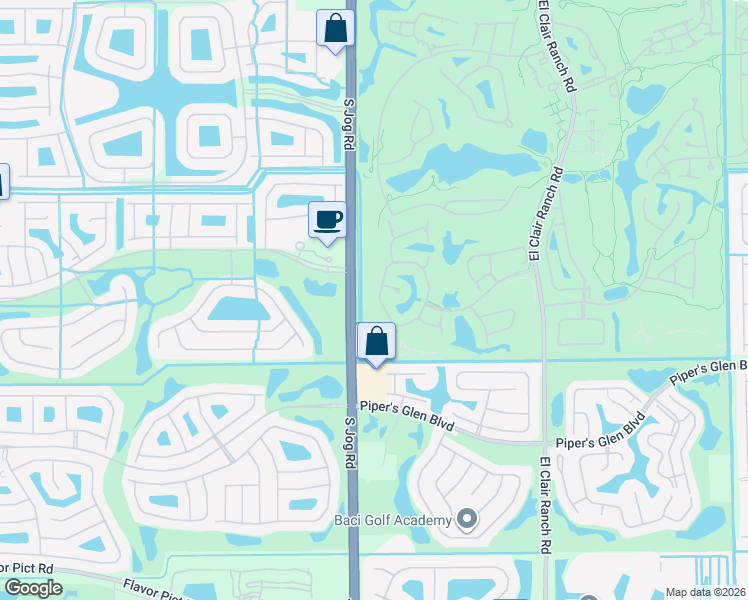 map of restaurants, bars, coffee shops, grocery stores, and more near 11893 Fountainside Circle in Boynton Beach