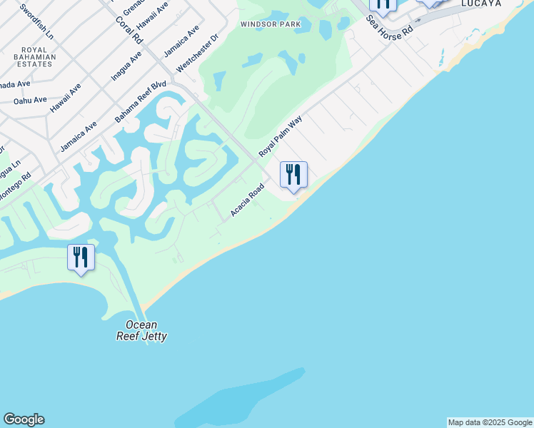 map of restaurants, bars, coffee shops, grocery stores, and more near 27 Acacia Road in Freeport