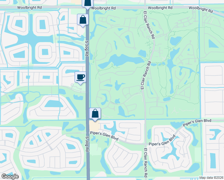 map of restaurants, bars, coffee shops, grocery stores, and more near 11821 Fountainside Circle in Boynton Beach