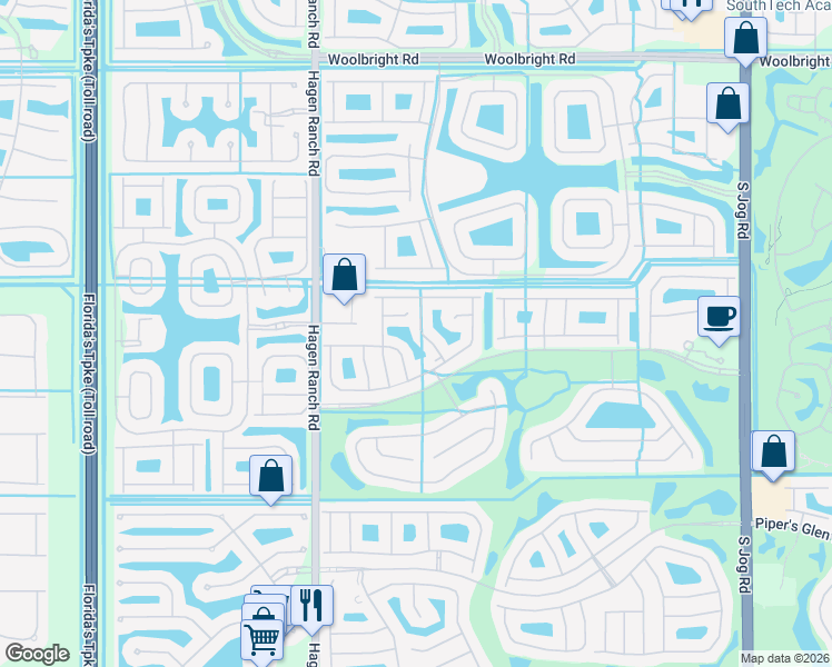 map of restaurants, bars, coffee shops, grocery stores, and more near 11541 Lawton Road in Boynton Beach