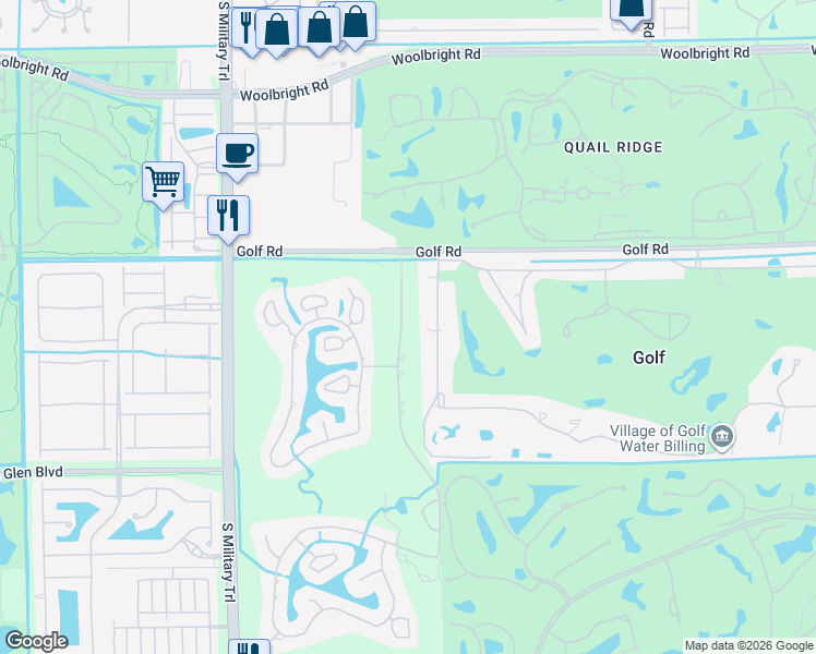 map of restaurants, bars, coffee shops, grocery stores, and more near 11676 Dunes Road in Boynton Beach