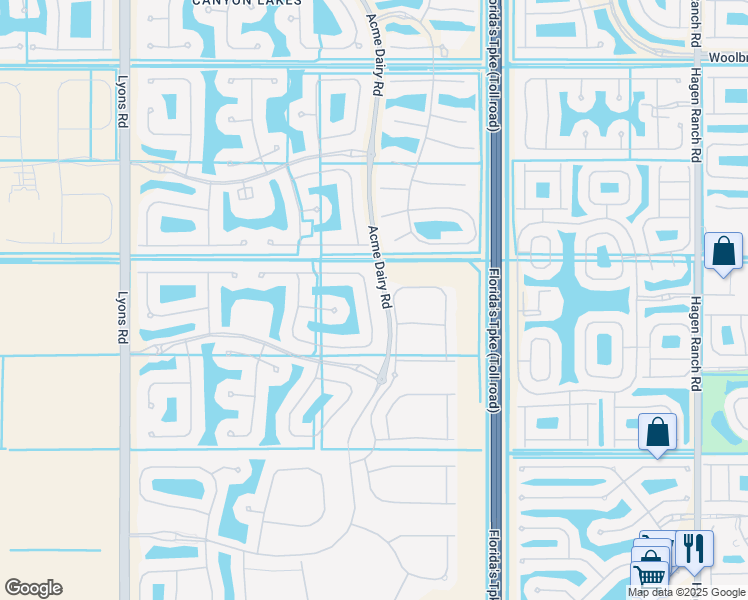 map of restaurants, bars, coffee shops, grocery stores, and more near 8093 Emerald Winds Circle in Boynton Beach