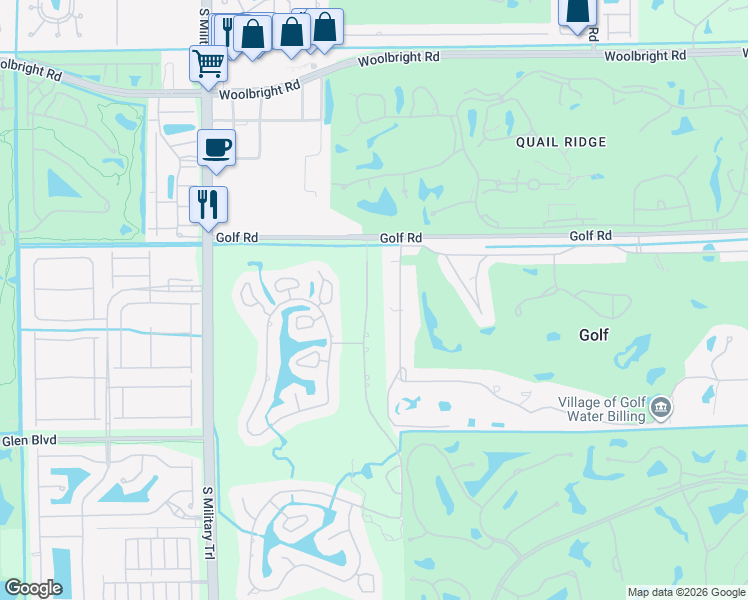 map of restaurants, bars, coffee shops, grocery stores, and more near 11676 Dunes Road in Boynton Beach