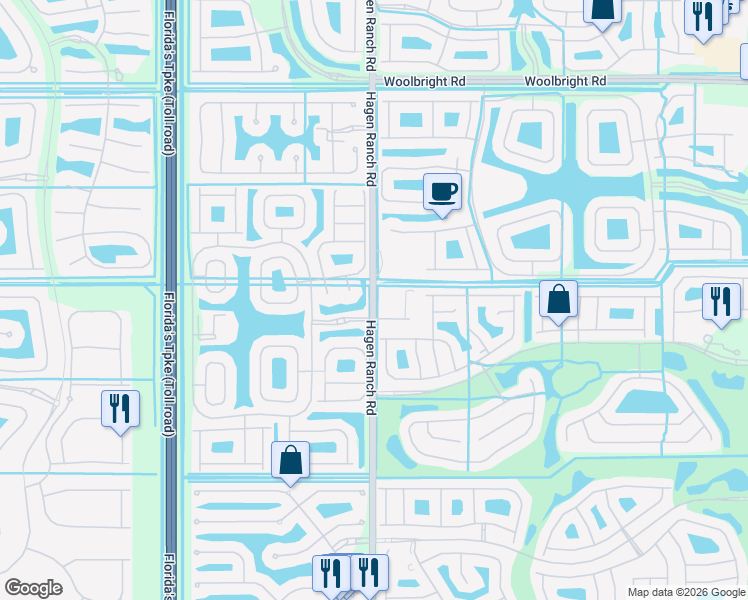map of restaurants, bars, coffee shops, grocery stores, and more near 11534 Caledonia Court in Boynton Beach