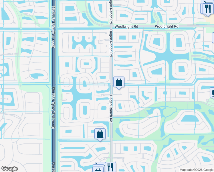 map of restaurants, bars, coffee shops, grocery stores, and more near 11534 Caledonia Court in Boynton Beach