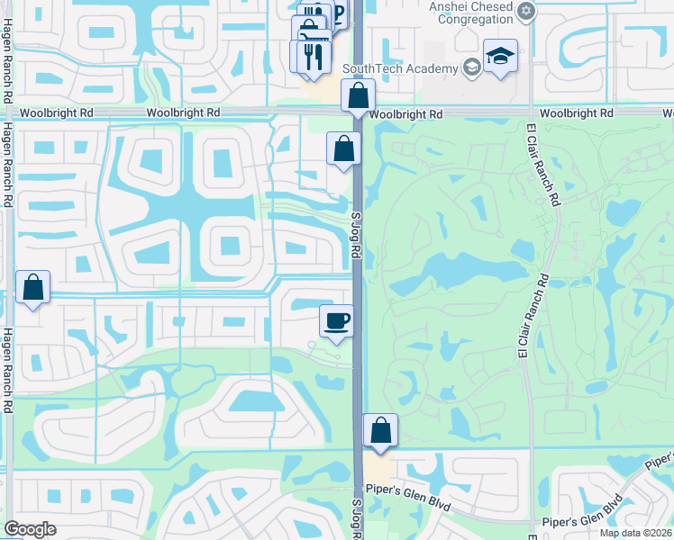 map of restaurants, bars, coffee shops, grocery stores, and more near 6527 Malta Drive in Boynton Beach