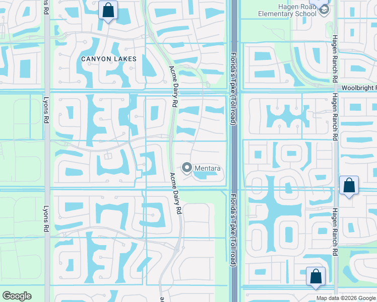 map of restaurants, bars, coffee shops, grocery stores, and more near 8185 Fiera Ridge Drive in Boynton Beach
