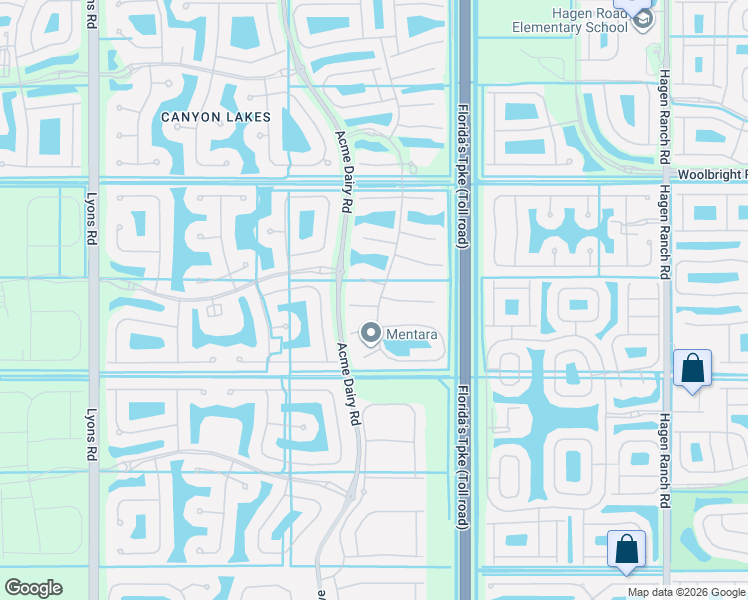 map of restaurants, bars, coffee shops, grocery stores, and more near 8185 Fiera Ridge Drive in Boynton Beach