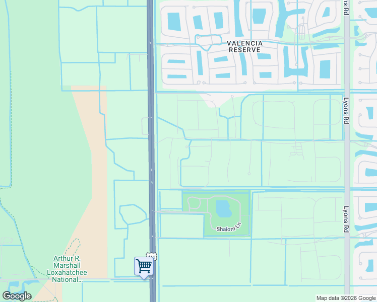 map of restaurants, bars, coffee shops, grocery stores, and more near 9850 Evergreen Woods Lane in Boynton Beach