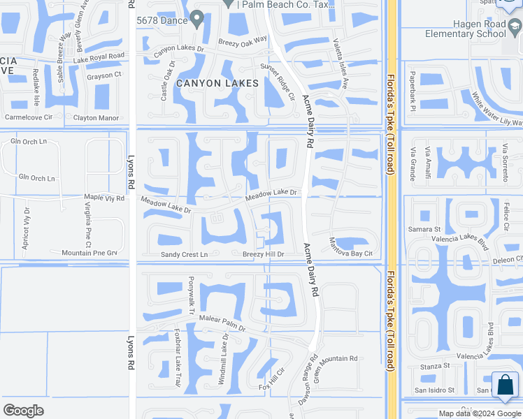 map of restaurants, bars, coffee shops, grocery stores, and more near 11195 Millpond Greens Drive in Boynton Beach