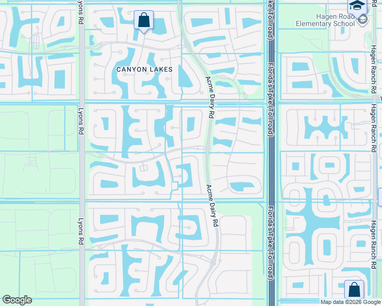 map of restaurants, bars, coffee shops, grocery stores, and more near 11266 Millpond Greens Drive in Boynton Beach