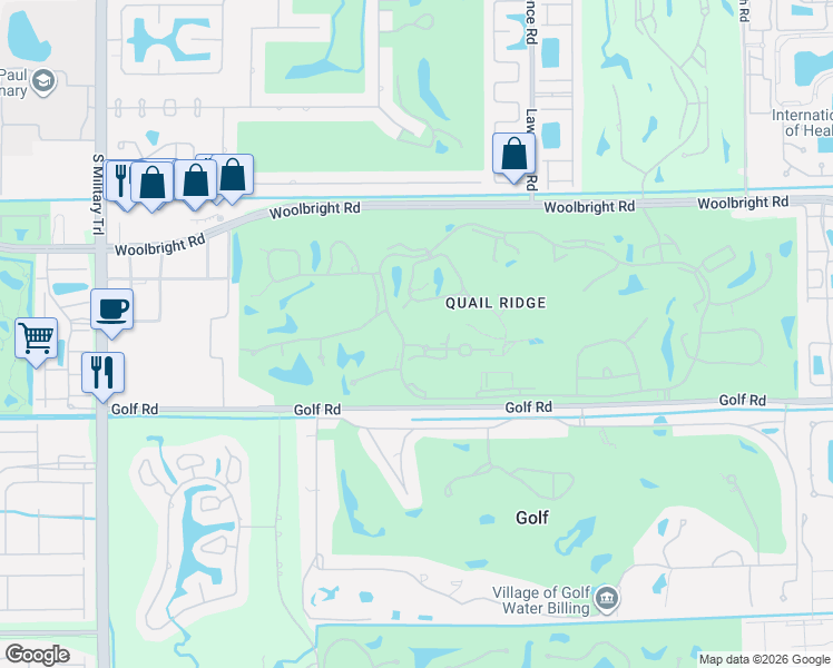 map of restaurants, bars, coffee shops, grocery stores, and more near 4254 Shell Drake Lane in Boynton Beach