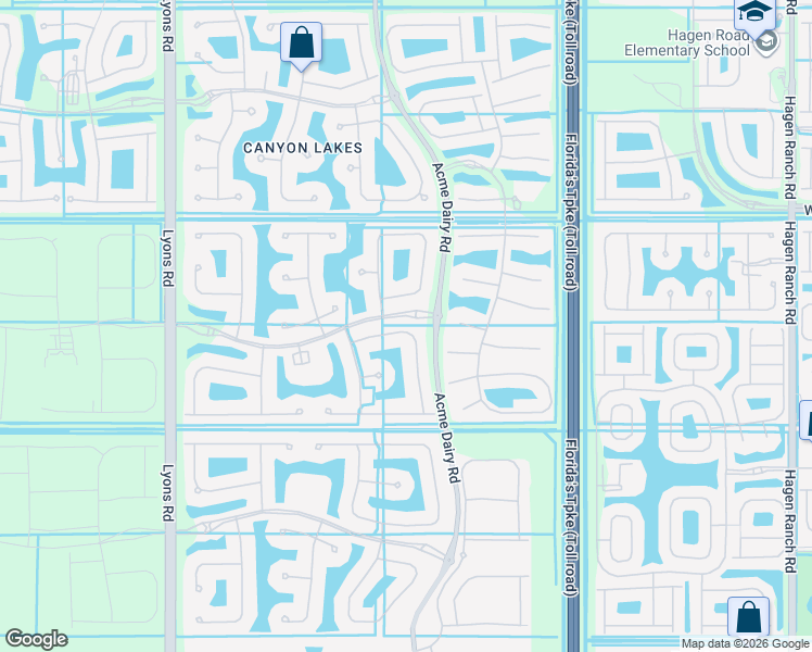 map of restaurants, bars, coffee shops, grocery stores, and more near 11274 Millpond Greens Drive in Boynton Beach