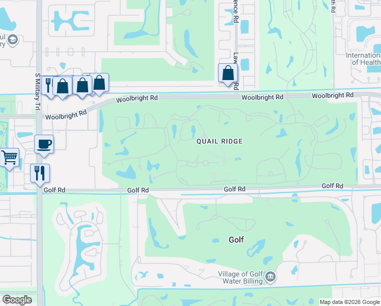 map of restaurants, bars, coffee shops, grocery stores, and more near 4254 Shell Drake Lane in Boynton Beach