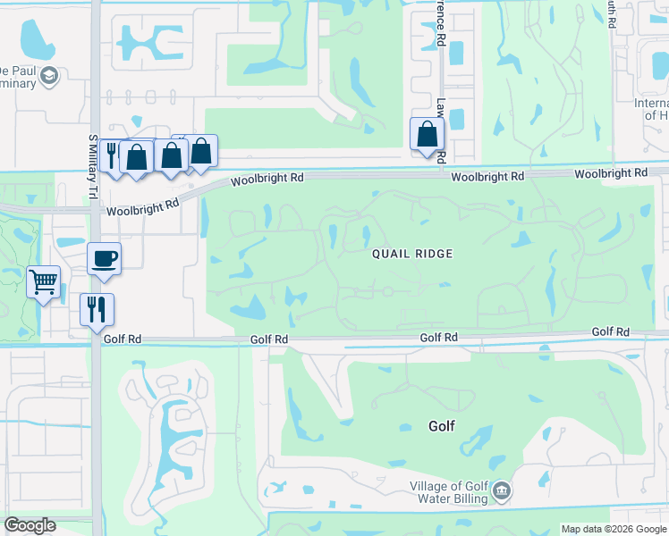 map of restaurants, bars, coffee shops, grocery stores, and more near 4651 Kittiwake Court in Boynton Beach
