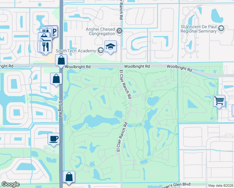 map of restaurants, bars, coffee shops, grocery stores, and more near 11247 Bannock Avenue in Boynton Beach