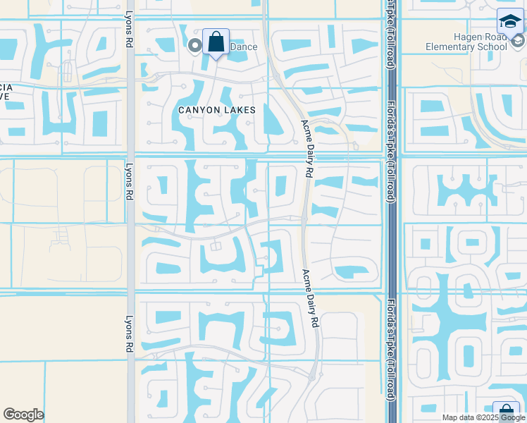map of restaurants, bars, coffee shops, grocery stores, and more near 11373 Misty Ridge Way in Boynton Beach