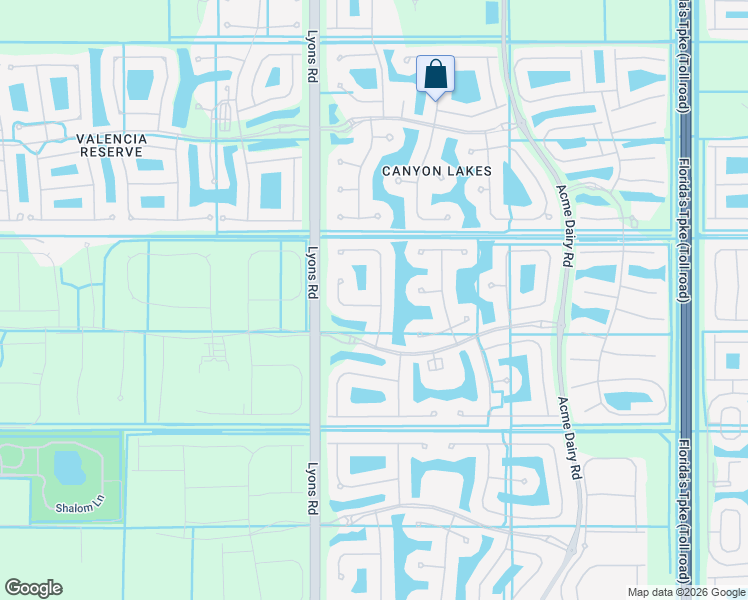 map of restaurants, bars, coffee shops, grocery stores, and more near 11193 Brandywine Lake Way in Boynton Beach