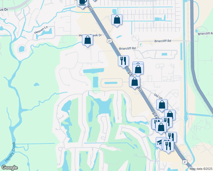 map of restaurants, bars, coffee shops, grocery stores, and more near 6071 Jonathans Bay Circle in Fort Myers