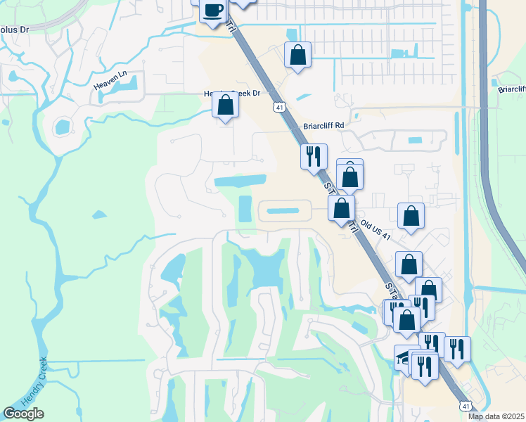 map of restaurants, bars, coffee shops, grocery stores, and more near 6051 Jonathans Bay Circle in Fort Myers