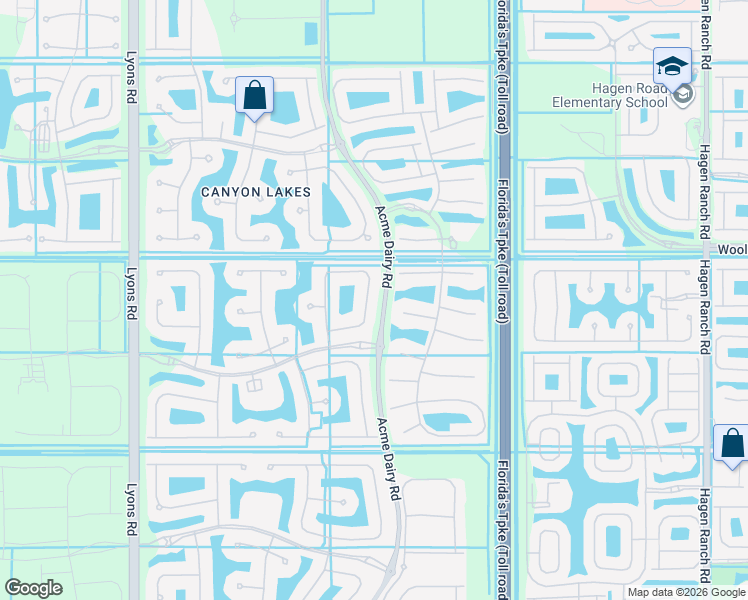 map of restaurants, bars, coffee shops, grocery stores, and more near 11133 Misty Ridge Way in Boynton Beach